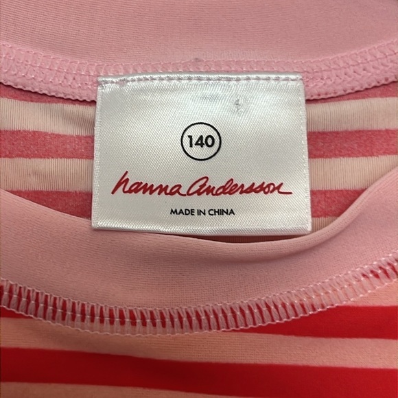 Hanna Andersson Striped Long Sleeve Rashguard Top - Picture 6 of 10